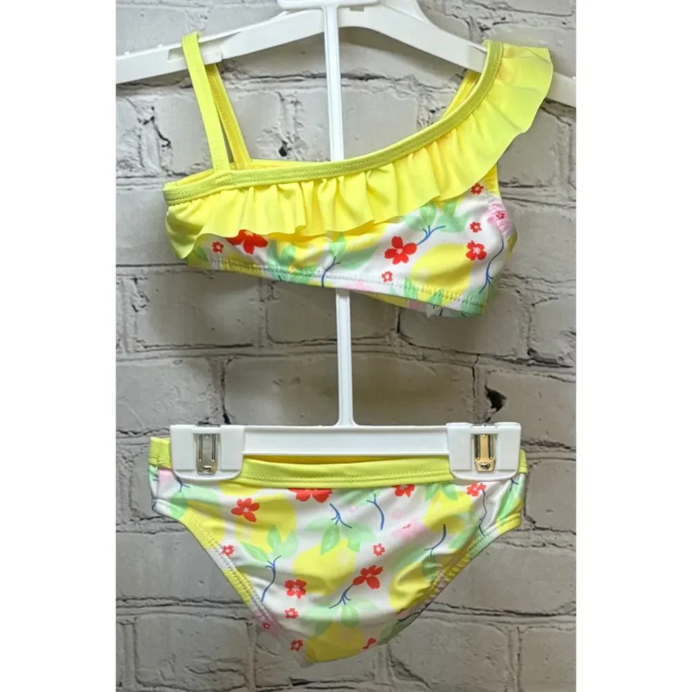 2 Wonder Nation Baby Girl Swimsuits (Size 12M)